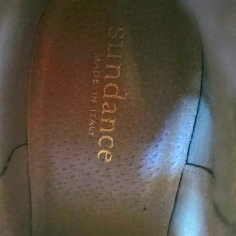 Sundance Stargazer Mettalic Shimmer Leather Bohemian Perforated Bootie  Size 38